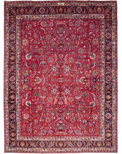 Tappeto Mashad Persia marrone grigio 302x402