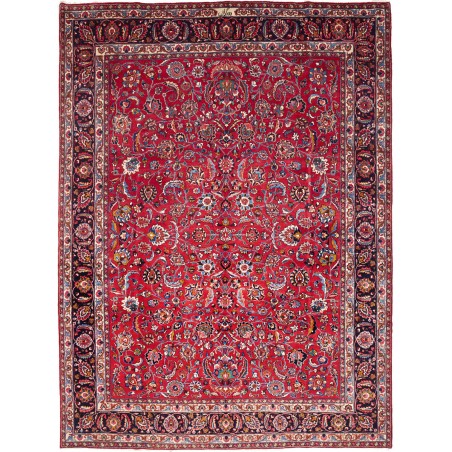 Tappeto Mashad Persia marrone grigio 302x402