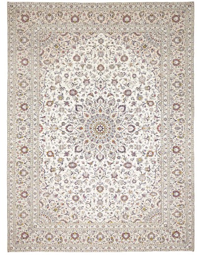 Tappeto Kashan Persia bianco 300x403
