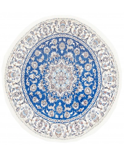 Tappeto Nain Kashmar Persia blu 192x205