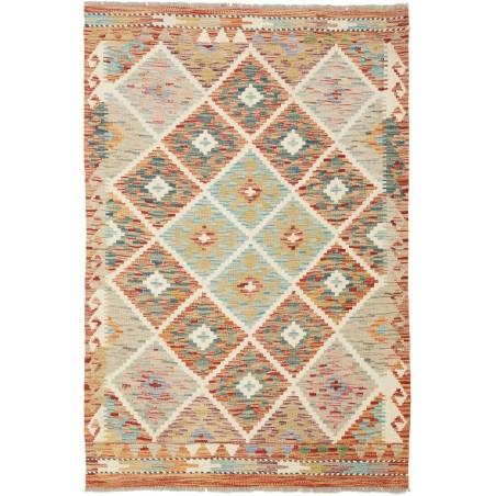 Tappeto Kilim Afghanistan marrone beige 100x146
