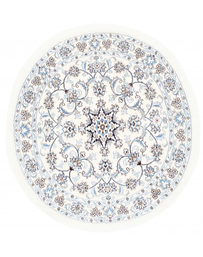 Tappeto Nain Kashmar Persia viola grigio 142x145