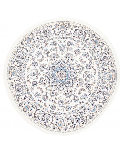 Tappeto Nain Kashmar Persia beige grigio 244x246