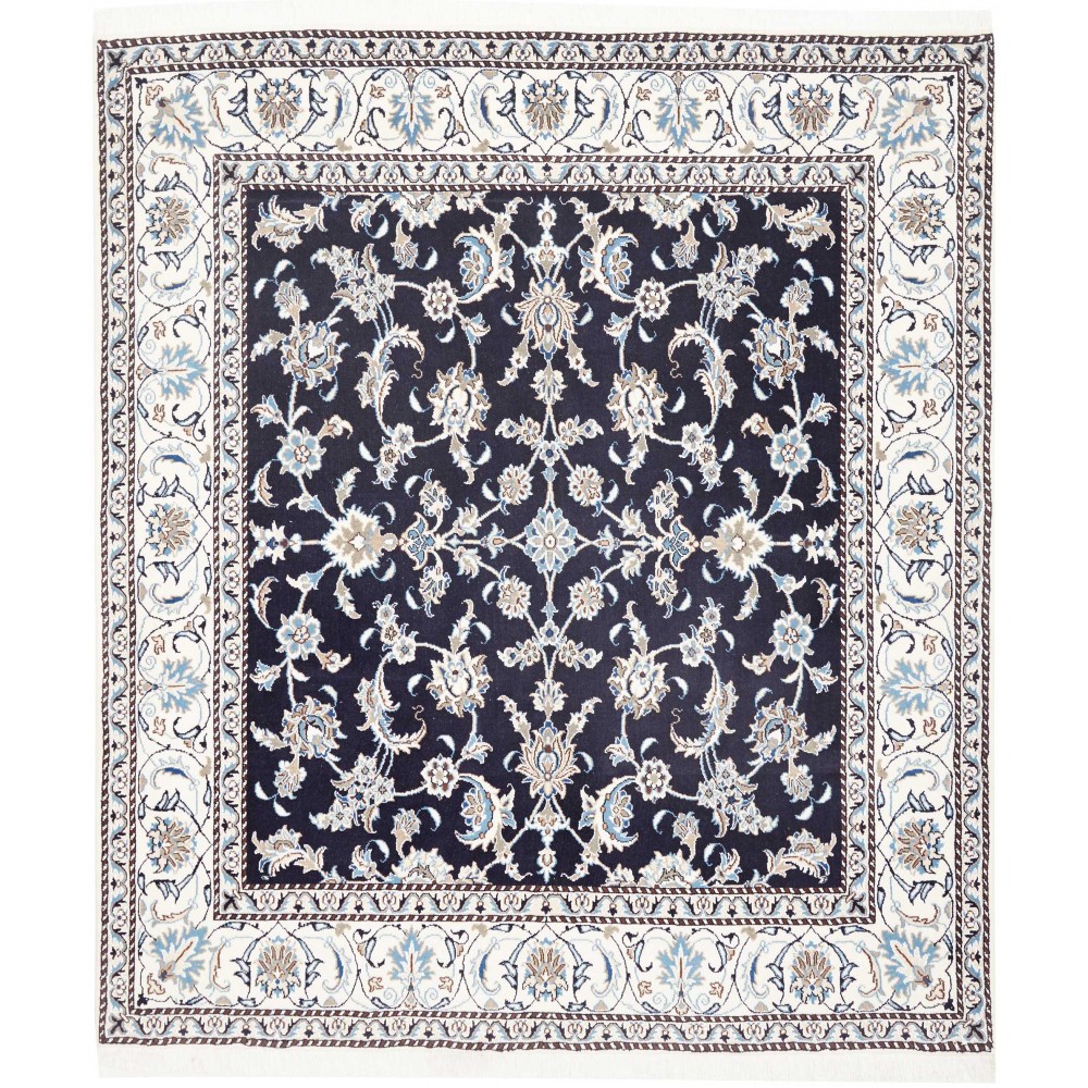Tappeto Nain Kashmar Persia grigio 195x200