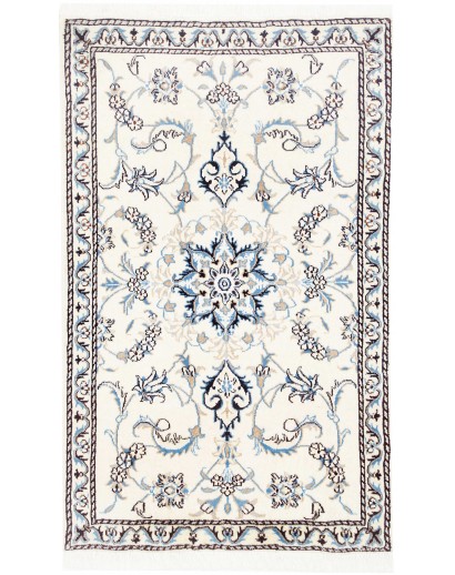 Tappeto Nain Kashmar Persia beige grigio 88x143
