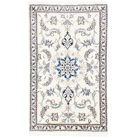 Tappeto Nain Kashmar Persia beige grigio 88x143
