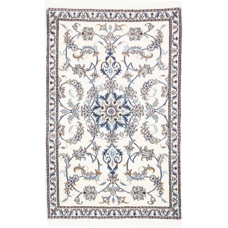 Tappeto Nain Kashmar Persia beige grigio 88x140