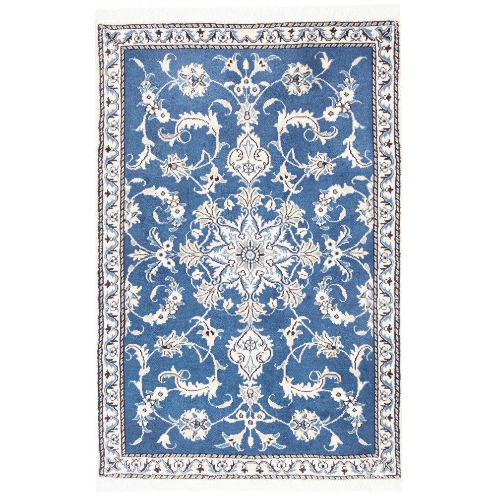 Tappeto Nain Kashmar Persia grigio beige 90x138