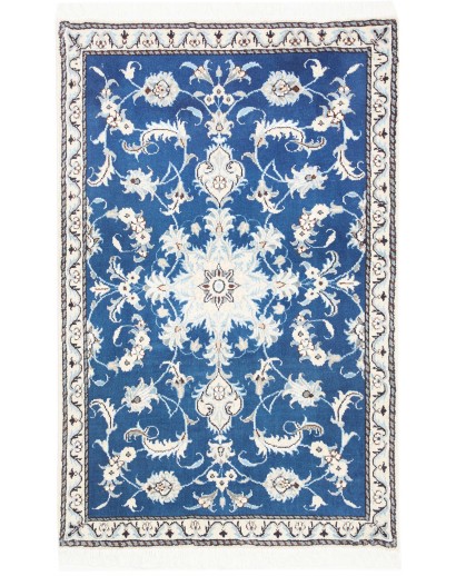 Tappeto Nain Kashmar Persia blu 88x140