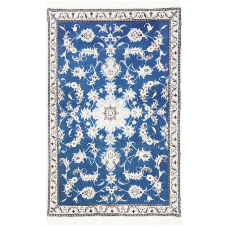 Tappeto Nain Kashmar Persia blu 88x140
