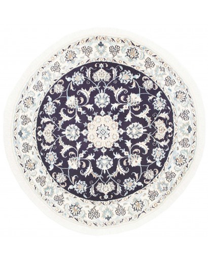 Tappeto Nain Kashmar Persia grigio 130x134