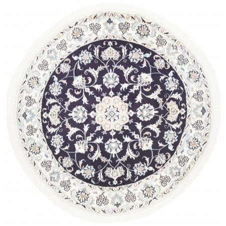 Tappeto Nain Kashmar Persia grigio 130x134