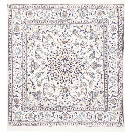 Tappeto Nain Kashmar Persia beige azzurro 192x200