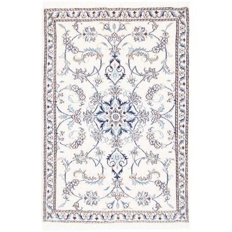 Tappeto Nain Kashmar Persia beige grigio 86x135
