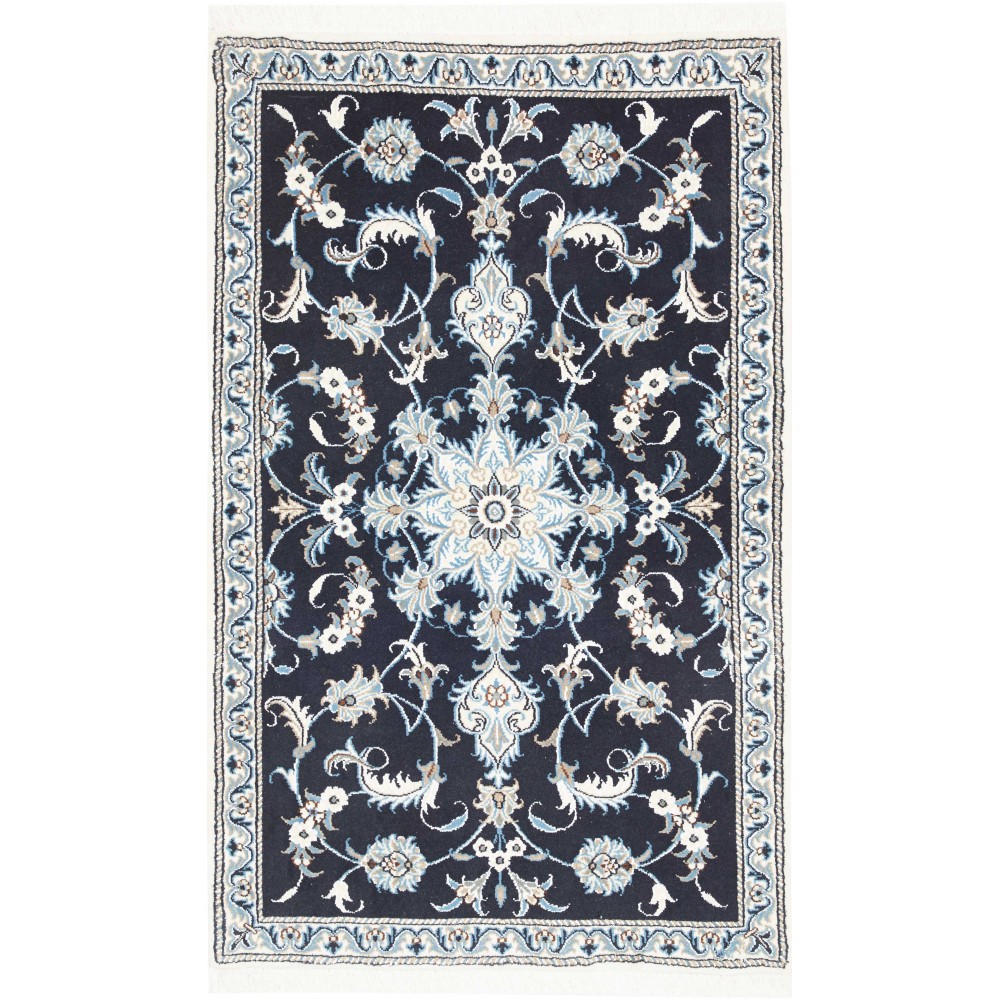 Tappeto Nain Kashmar Persia grigio 87x145