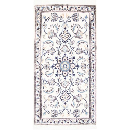 Tappeto Nain Kashmar Persia beige azzurro 70x138