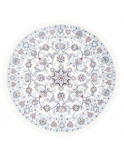 Tappeto Nain Kashmar Persia beige azzurro 138x150