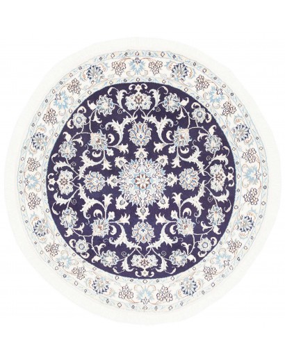 Tappeto Nain Kashmar Persia grigio 140x137
