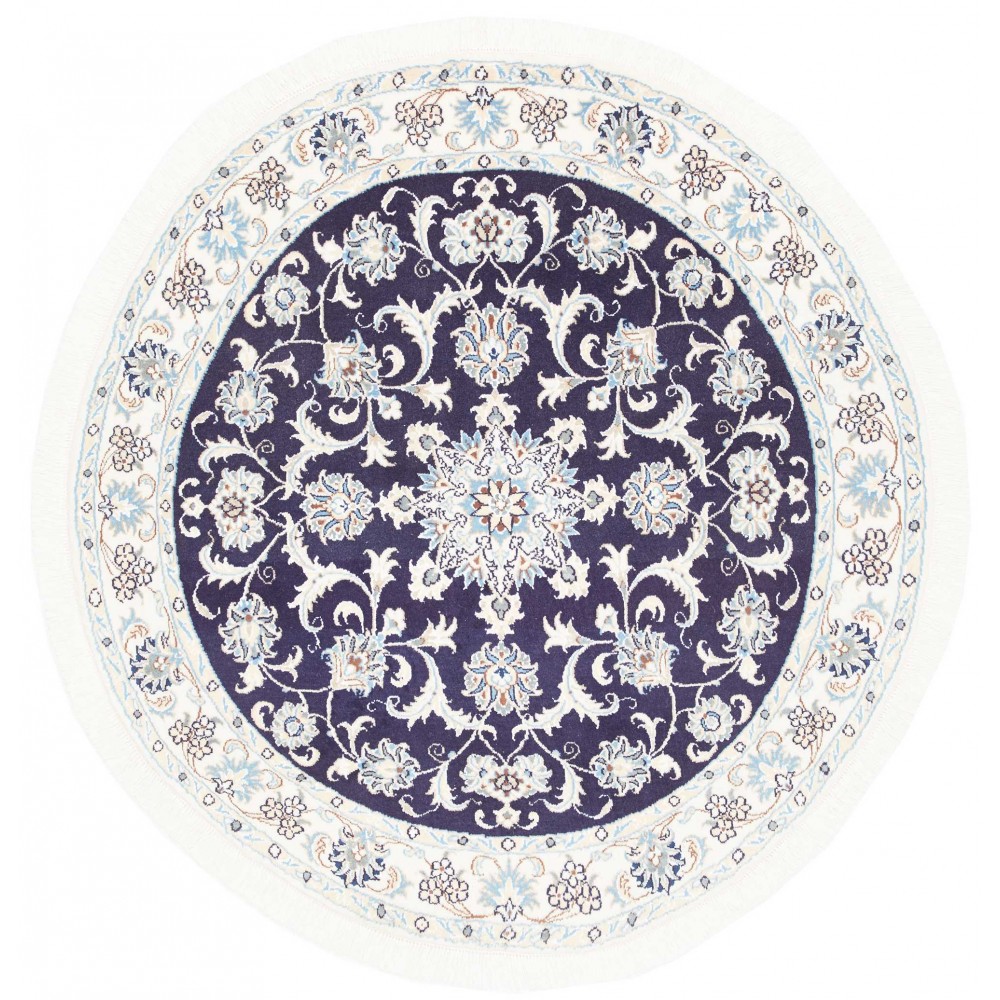 Tappeto Nain Kashmar Persia grigio 140x137