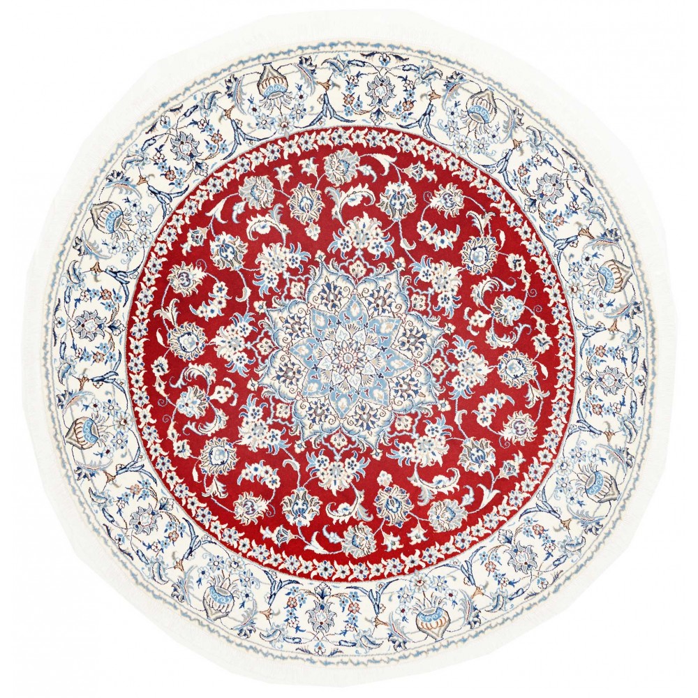 Tappeto Nain Kashmar Persia beige grigio 200x202