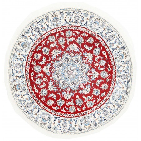 Tappeto Nain Kashmar Persia beige grigio 200x202