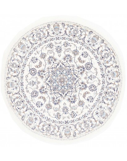Tappeto Nain Kashmar Persia beige grigio 197x200