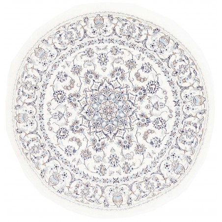Tappeto Nain Kashmar Persia beige grigio 197x200