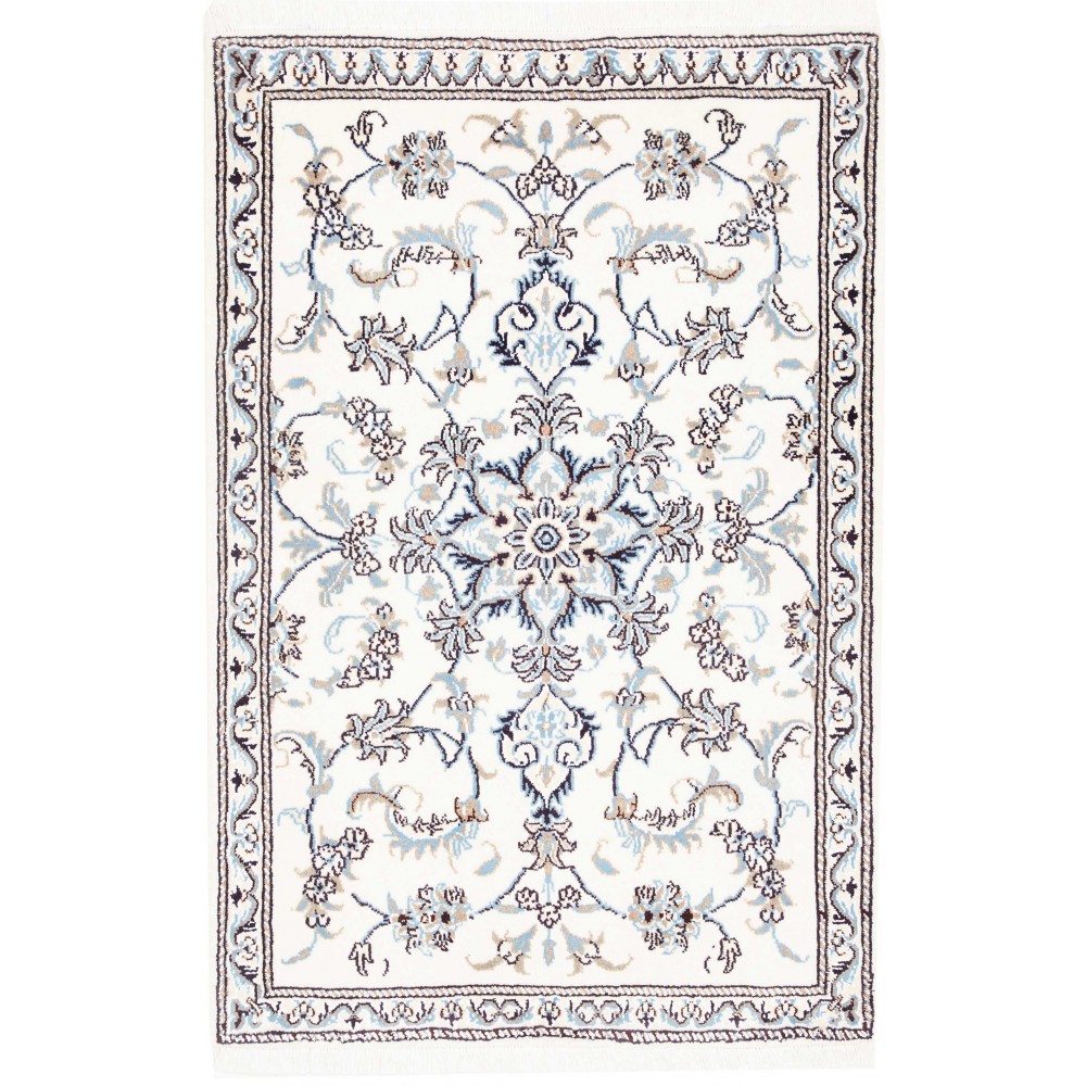 Tappeto Nain Kashmar Persia beige grigio 90x137