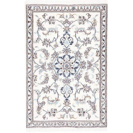 Tappeto Nain Kashmar Persia beige grigio 90x137