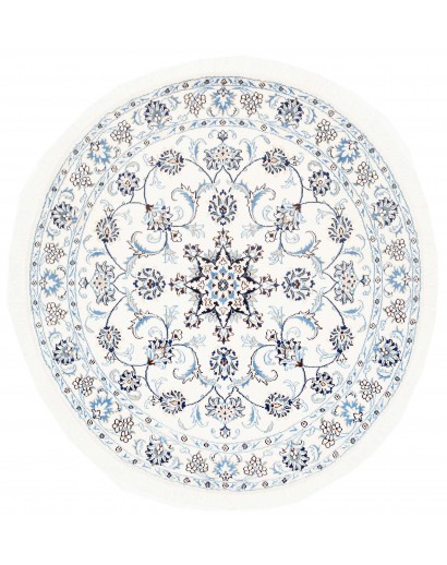 Tappeto Nain Kashmar Persia beige azzurro 140x150