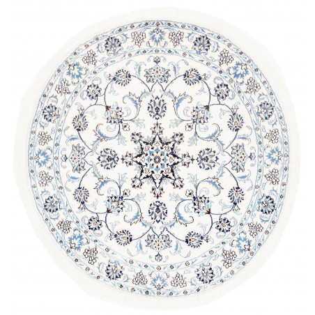 Tappeto Nain Kashmar Persia beige azzurro 140x150