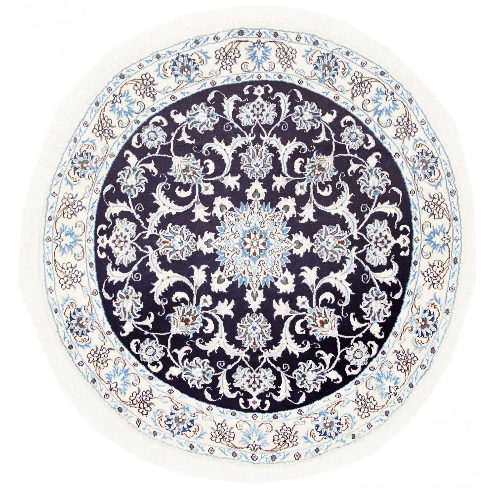 Tappeto Nain Kashmar Persia grigio 140x150