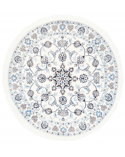 Tappeto Nain Kashmar Persia beige azzurro 140x150