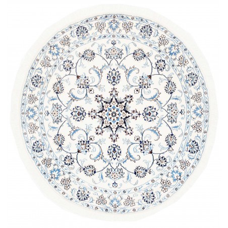 Tappeto Nain Kashmar Persia beige azzurro 140x150