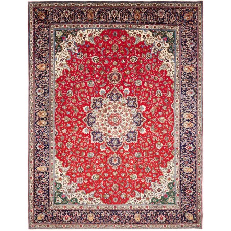 Tappeto Tabriz Persia marrone 305x395