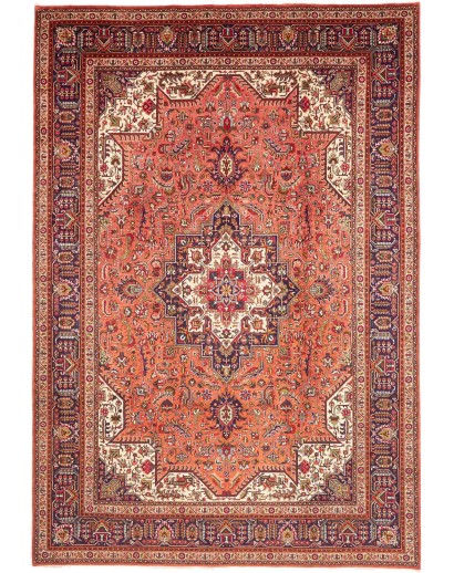 Tappeto Tabriz Persia marrone beige 237x348
