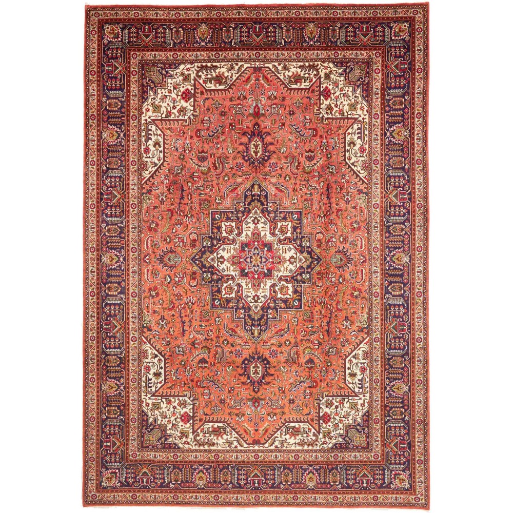 Tappeto Tabriz Persia marrone beige 237x348