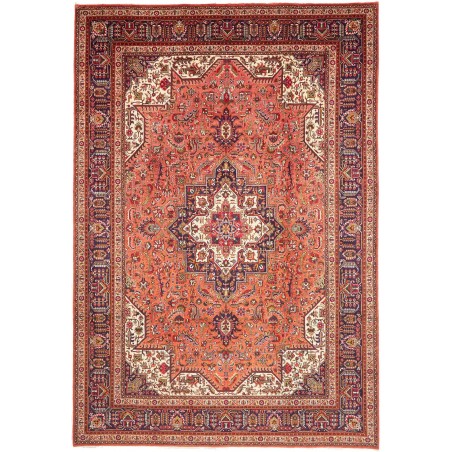 Tappeto Tabriz Persia marrone beige 237x348
