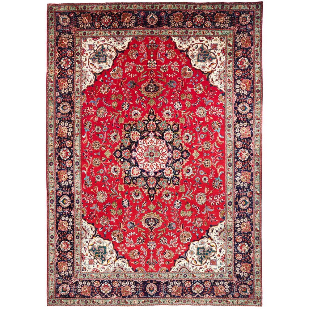 Tappeto Tabriz Persia marrone grigio 254x365