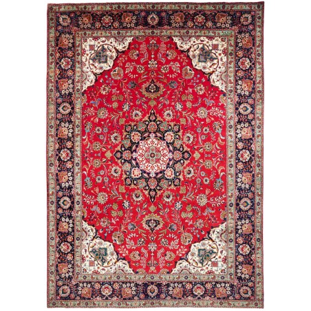 Tappeto Tabriz Persia marrone grigio 254x365