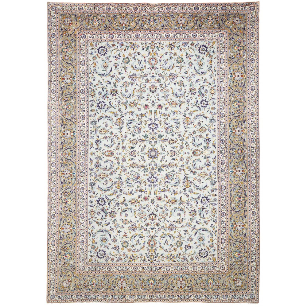 Tappeto Kashan Persia bianco 300x428