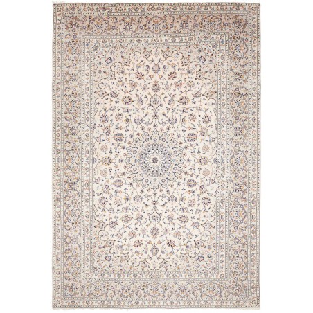 Tappeto Kashan Persia bianco grigio 243x356