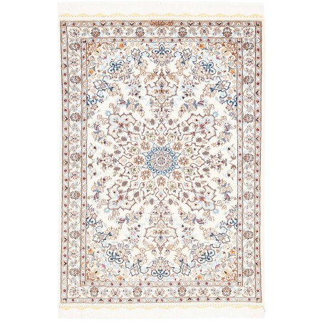 Tappeto Nain 6La Persia bianco grigio 103x147