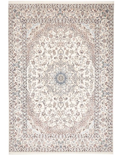 Tappeto Nain 9La Persia bianco grigio 250x353