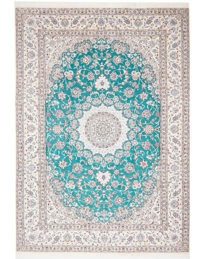 Tappeto Nain 9La Persia verde blu 248x355