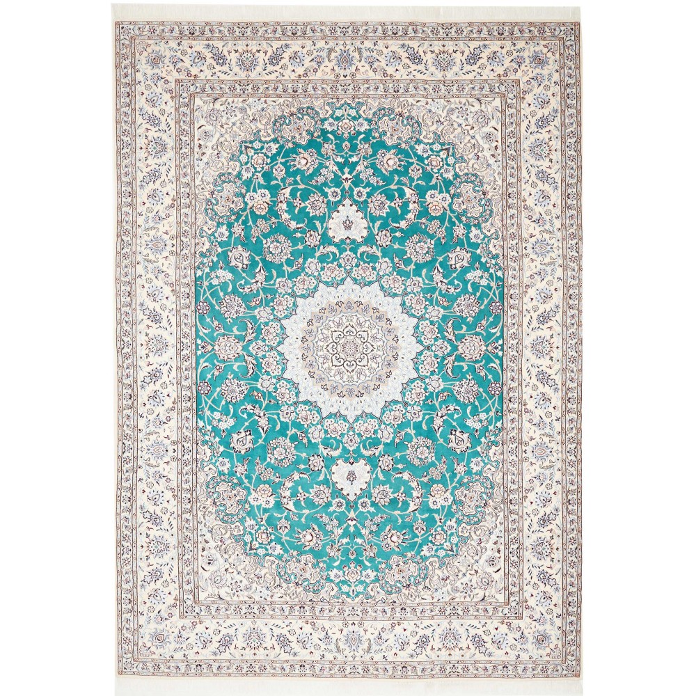 Tappeto Nain 9La Persia verde blu 248x355
