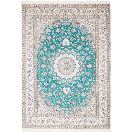 Tappeto Nain 9La Persia verde blu 248x355
