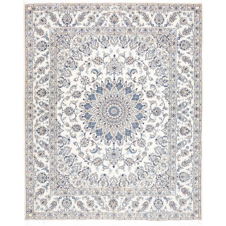 Tappeto Nain Kashmar Persia beige azzurro 244x296