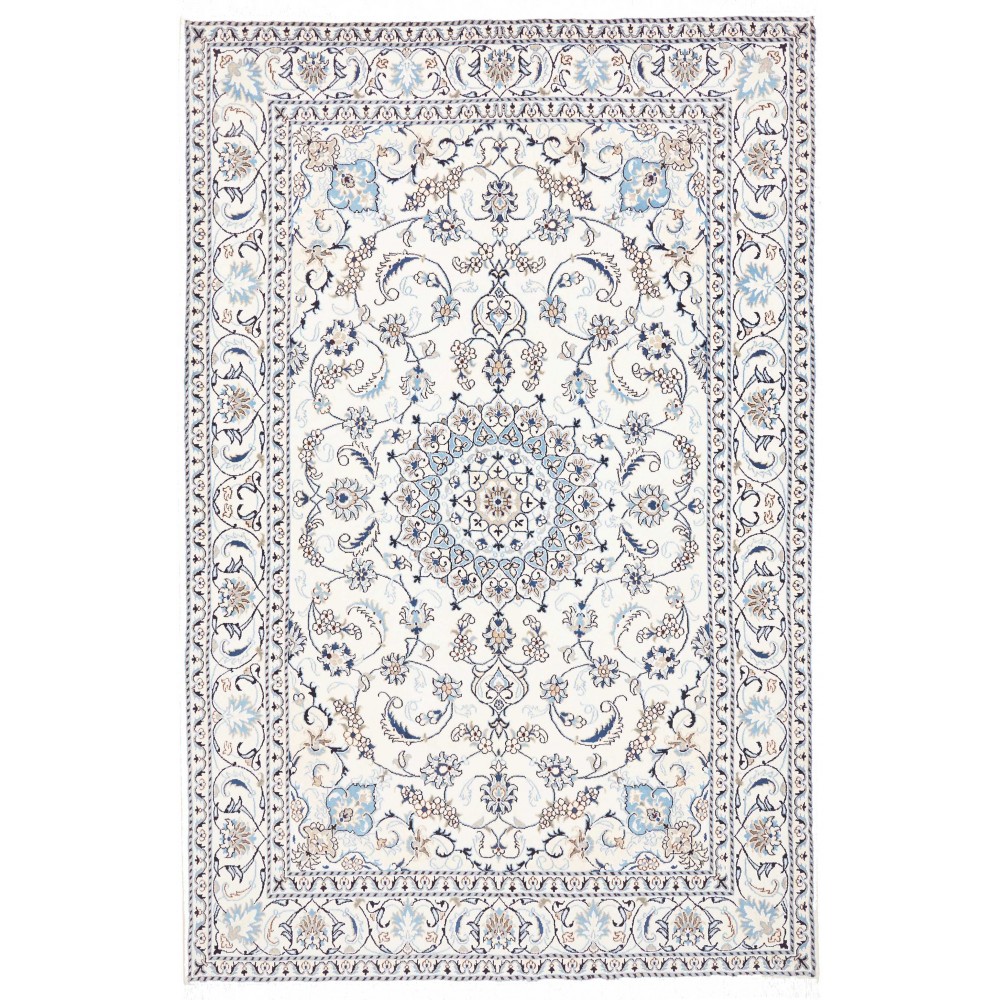 Tappeto Nain Kashmar Persia beige grigio 194x292