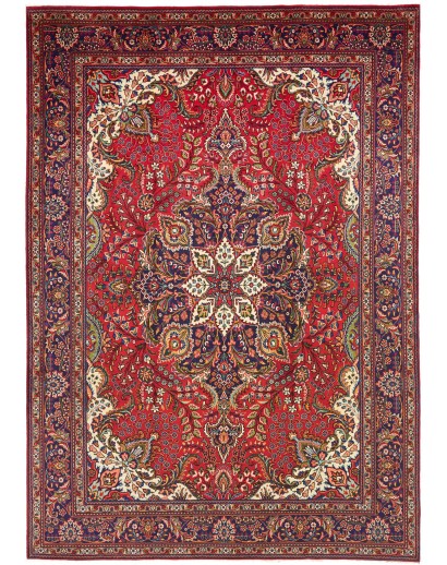 Tappeto Tabriz Persia marrone giallo 247x348